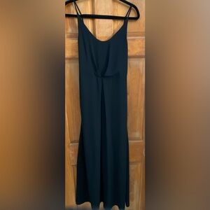 H&M Black Long Dress with Spaghetti Straps, size 6